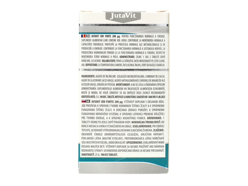 Jutavit jód forte tabletta 100db