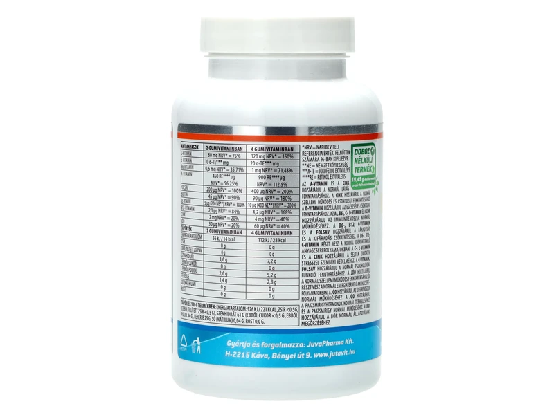 Jutavit Gumi Multivitamin Eper Ízű 50 db-os