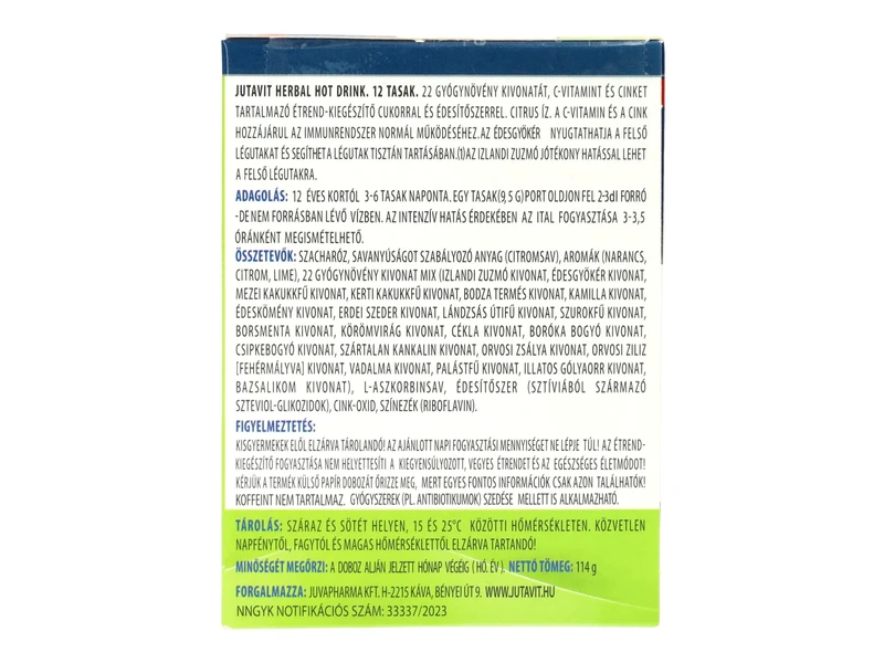 JutaVit Herbal Hot Drink Felnőtt 12db