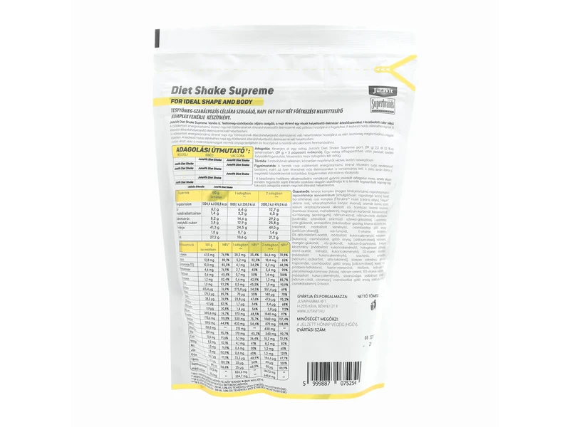 JutaVit Diet Shake Supreme Vanília íz 702 g