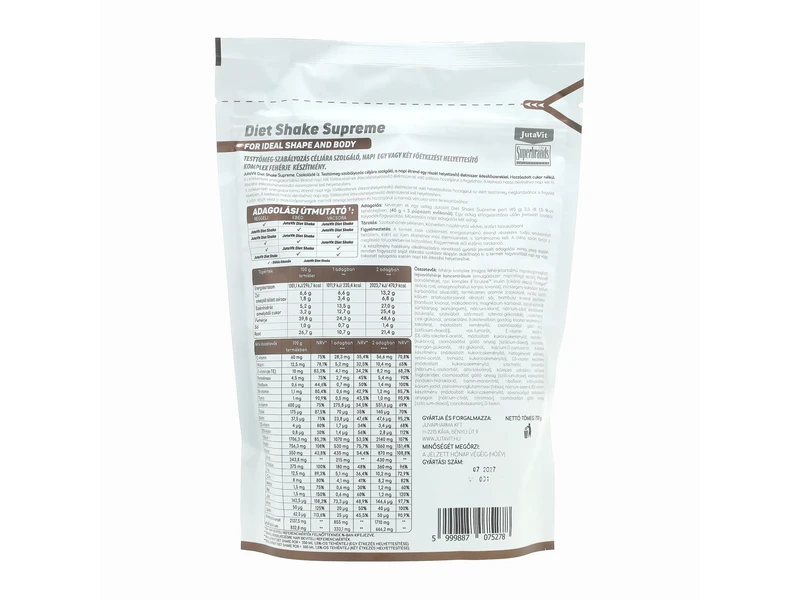 JutaVit Diet Shake Supreme Csokoládé íz 720 g