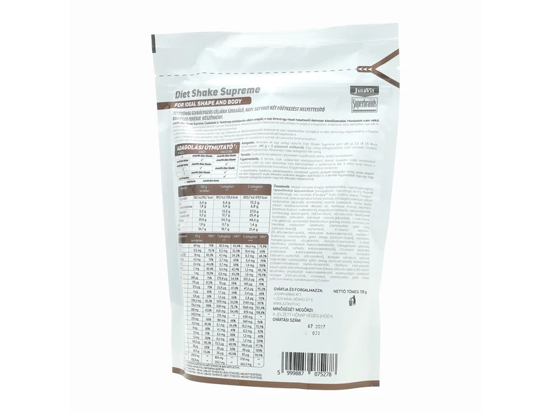 JutaVit Diet Shake Supreme Csokoládé íz 720 g