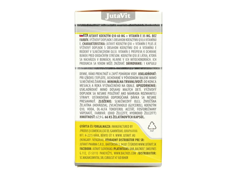 JutaVit Q10 lágyzselatin kapszula 66db