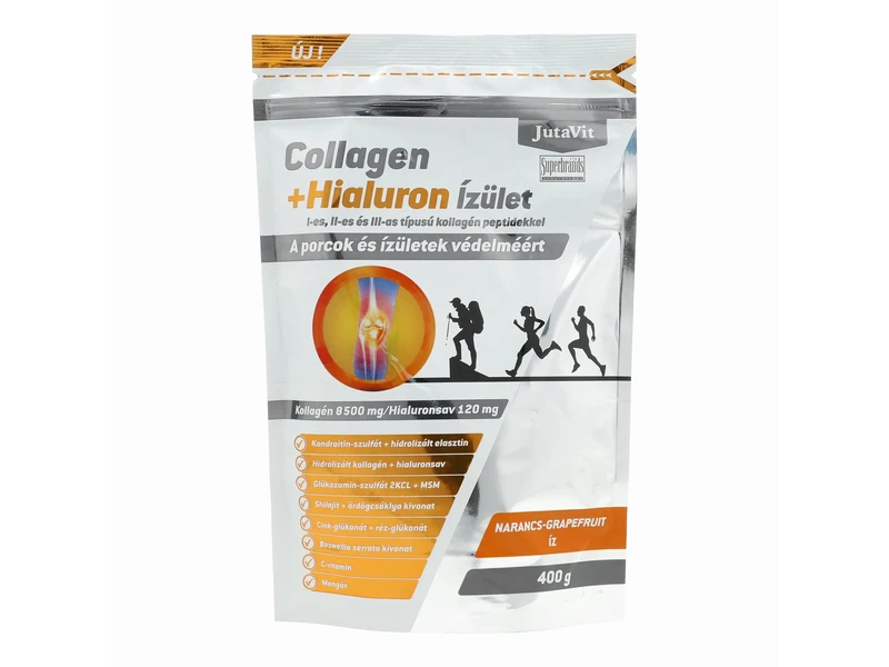 JutaVit Collagen+Hialuron ízület Narancs-Grapefruit 400 g