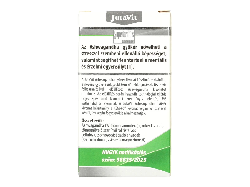 Jutavit Ashwagandha gyökér kivonat tabletta 60 db 300 mg