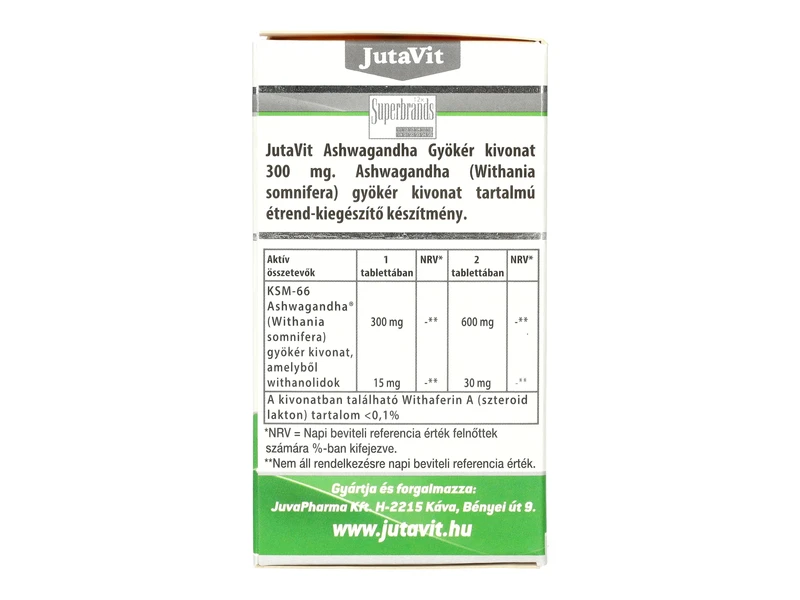 Jutavit Ashwagandha gyökér kivonat tabletta 60 db 300 mg