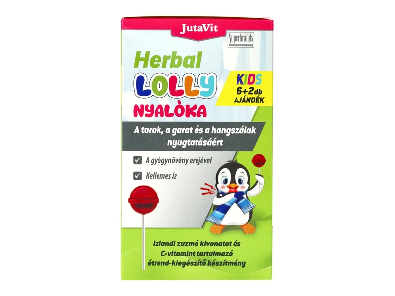 JutaVit Herbal Lolly Torok nyalóka 6+2db ajándék