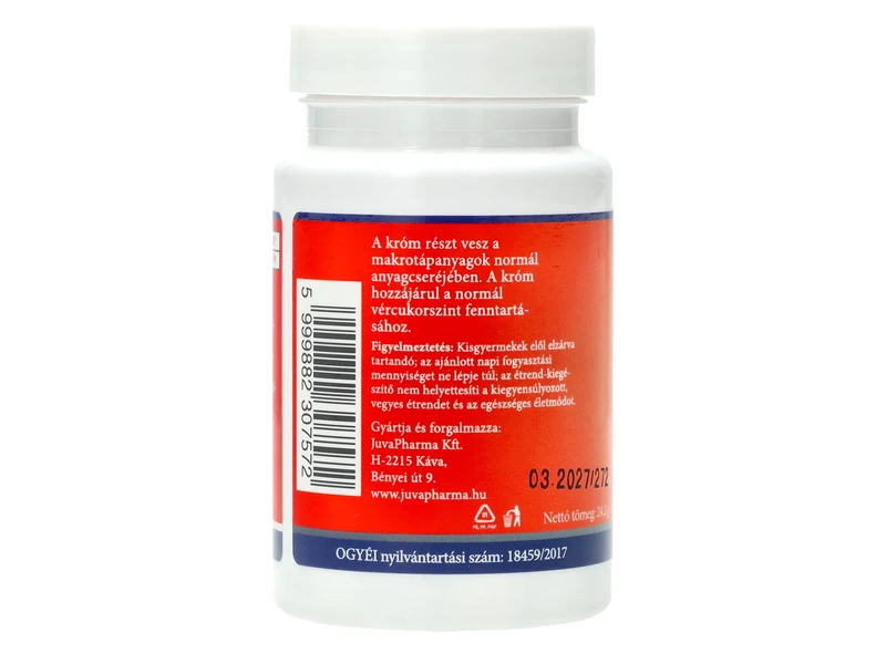 JutaVit króm tabletta 60db 100mcg