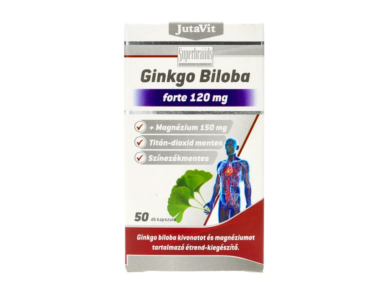 JutaVit Ginkgo Biloba forte 120 mg+Magnézium 150mg 50db