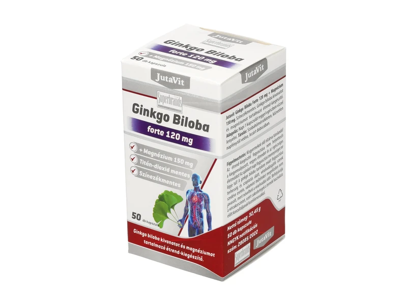 JutaVit Ginkgo Biloba forte 120 mg+Magnézium 150mg 50db