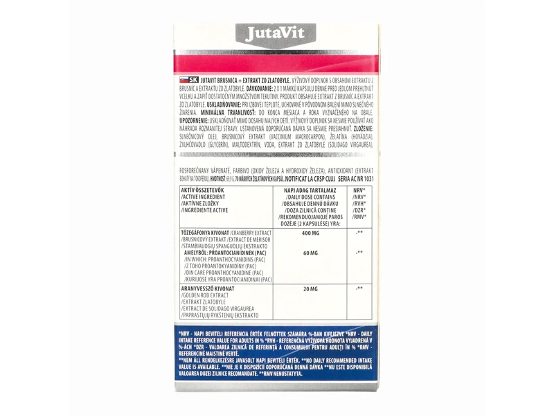 JutaVit Tőzegáfonya kapszula 70db