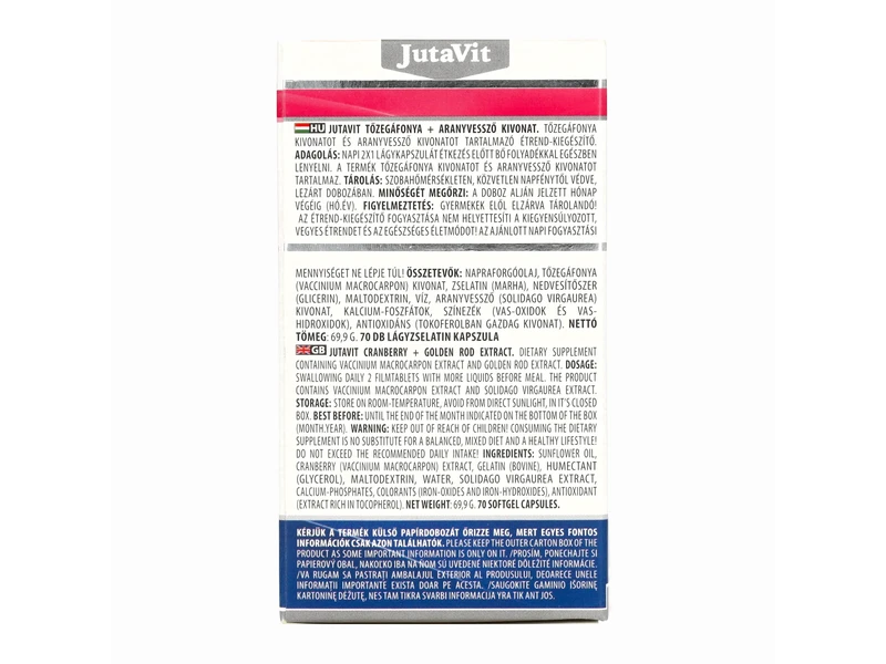 JutaVit Tőzegáfonya kapszula 70db