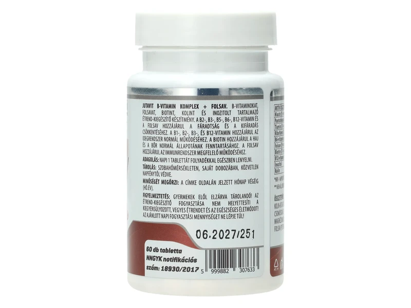 JutaVit B-komplex + Folsav 60db