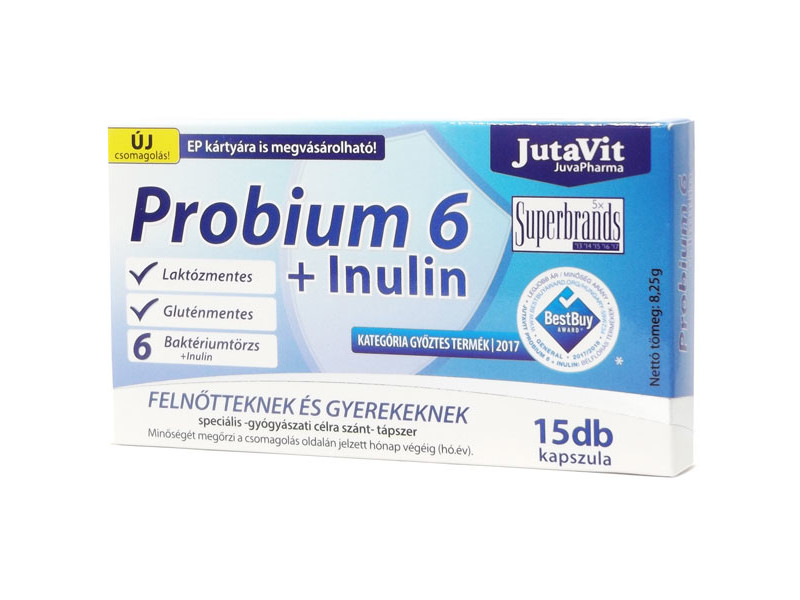 JutaVit Probium 6 + Inulin kapszula 15 db