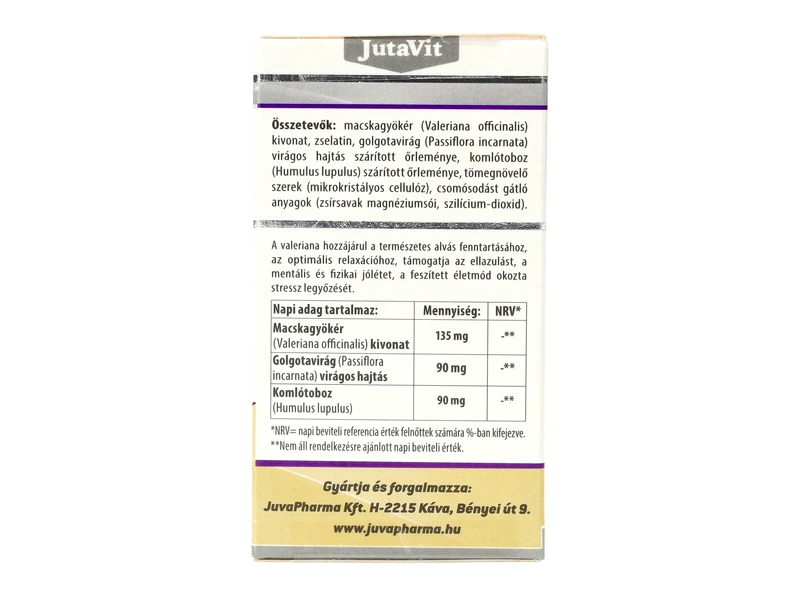 JutaVit Valeriana harmony kapszula 45db