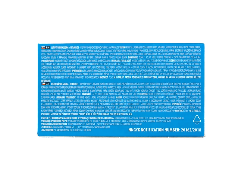 JutaVit Calcium tabletta 50db 500mg