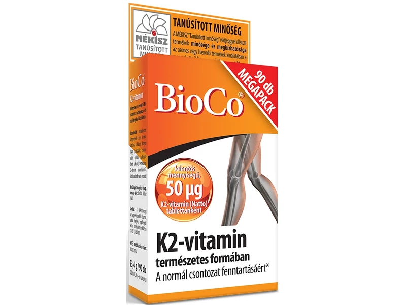 BioCo K-2 vitamin MegaPack tabletta 50mcg 90db