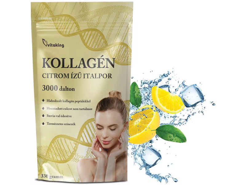 VK Kollagén Citrom ízű italpor 3000 dalton 330g