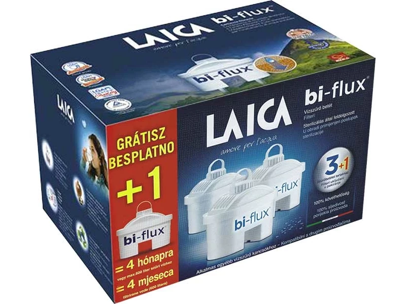 LAICA Bi-flux univerzális vízszűrő betét – 3+1 db