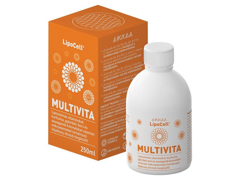 LIPOCELL Multivita liposzómás étrend kiegészítő 250 ml
