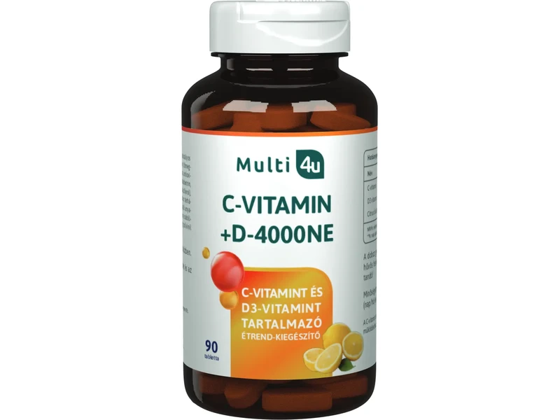 Multi 4U C 1000+D 4000 vitamin tabletta 90db