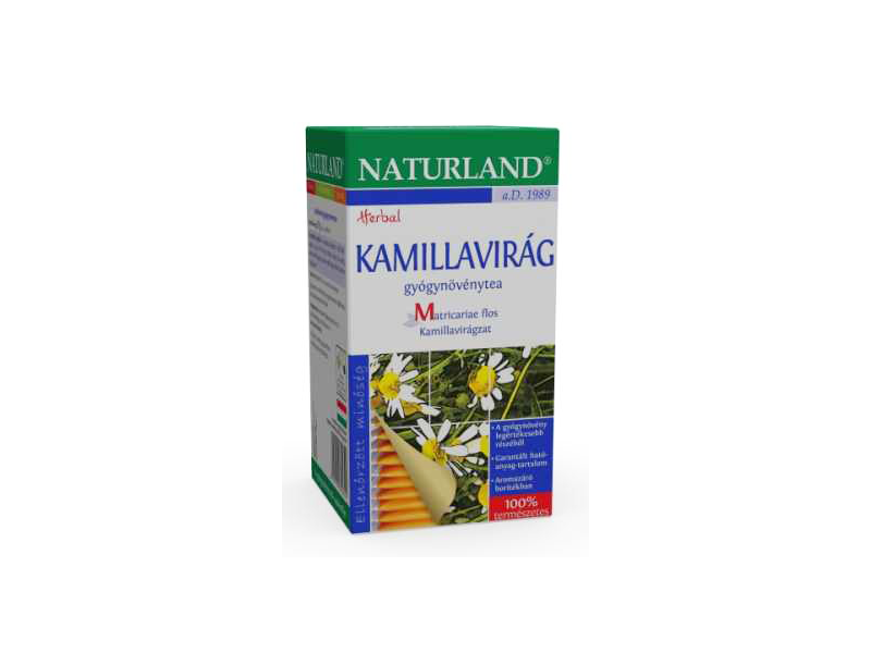 Naturland Kamillavirág gyógynövénytea 25 db x 1 g