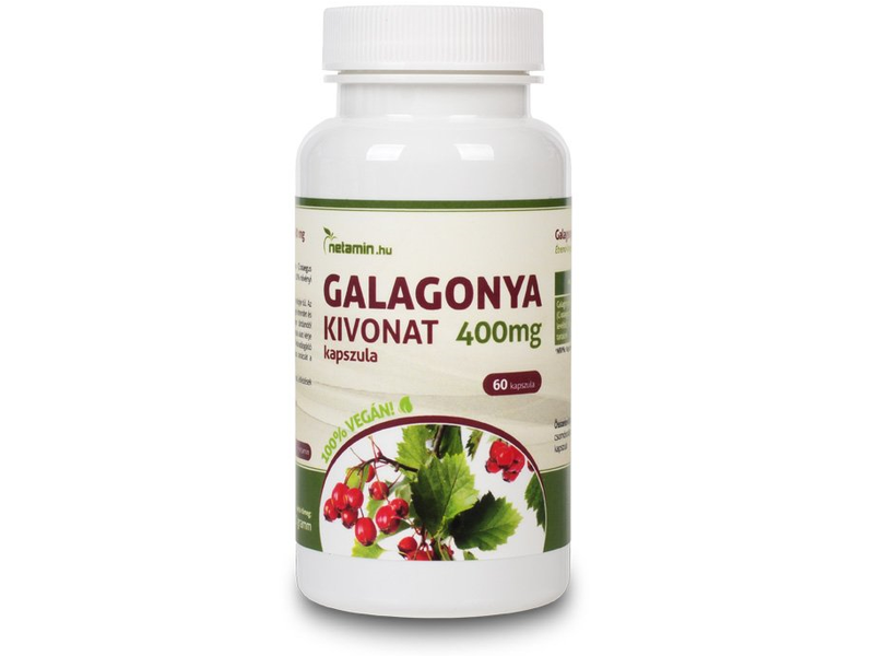 Netamin Galagonya kivonat 400 mg kapszula 60 db