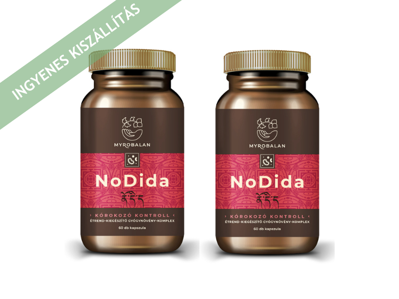 Myrobalan NoDida Candida, gombák és élősködők elleni gyógynövény-komplex 2x60db