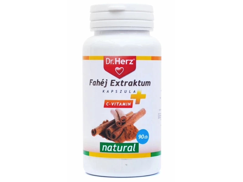 Dr.Herz Fahéj Extraktum és C-vitamin kapszula 90db