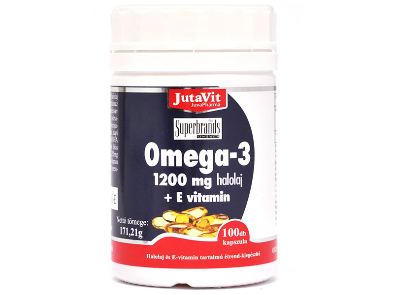 Omega 3 Halolaj 1200 Mg E Vitamin Kapszula 100 Db Jutavit Multi