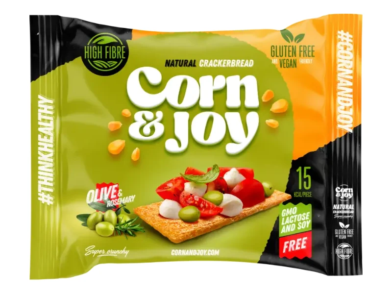 Corn&Joy Extrudált kenyér 80g - Rozmaring-olíva