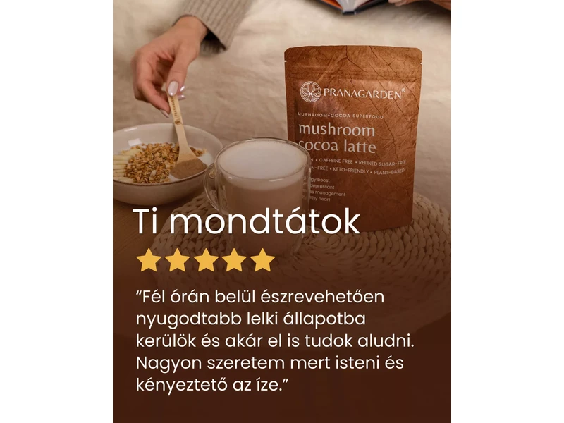 Pranagarden Gyógygomba latte italpor 100 g