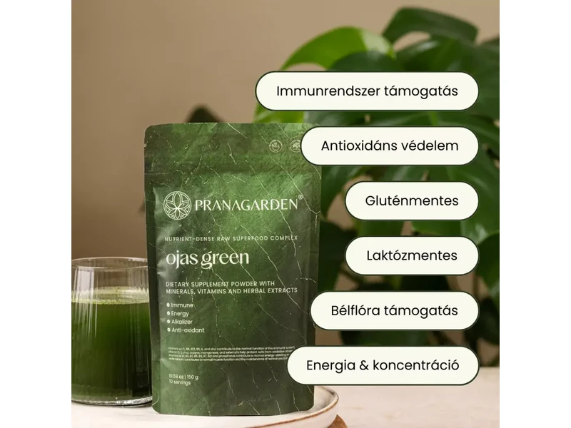 Pranagarden Ojas Green antioxidáns - adoptogén szuperformula 150g
