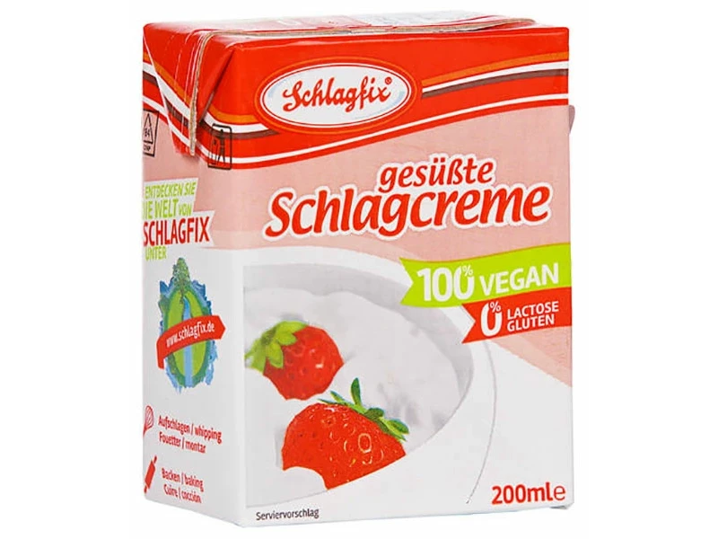 Schlagfix vegan habkrém 15% -édesített 200ml