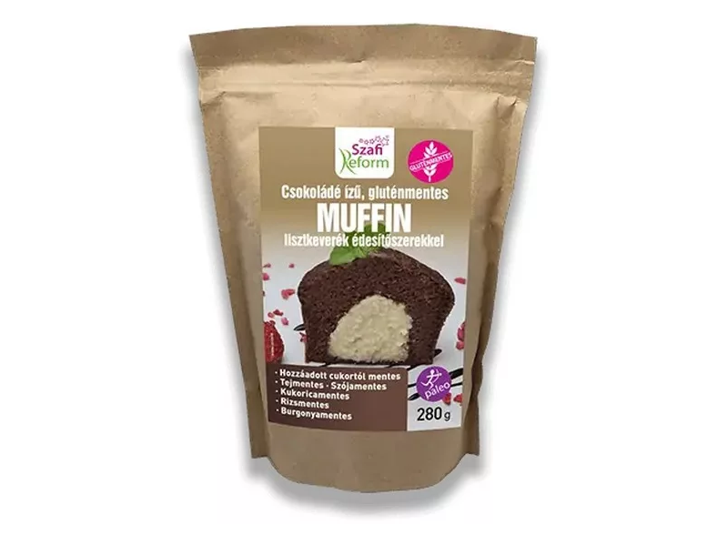 Szafi Reform csokoládé ízű muffin lisztkeverék édesítőszerrel (gluténmentes) 280g