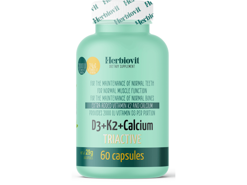 Herbiovit D3+K2+Calcium Triactive kapszula 60 db