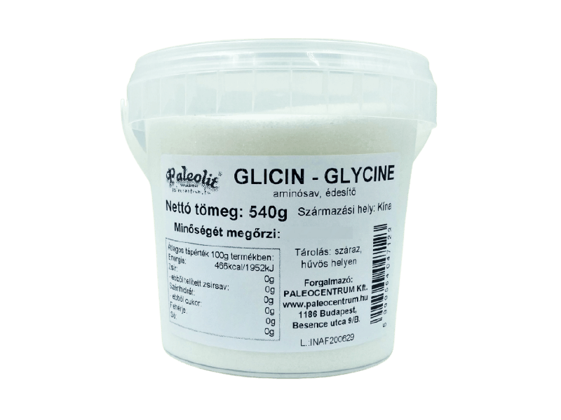 Glicin - Glycine 540g Paleolit aminósav, édesítő