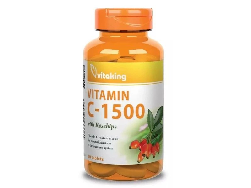 Vitaking C-vitamin Csipkebogyóval tabletta 60db 1500mg