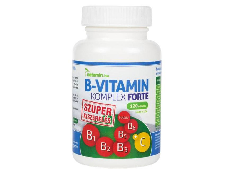 Netamin B-komplex FORTE vitamin - SZUPER kiszerelés 120 db