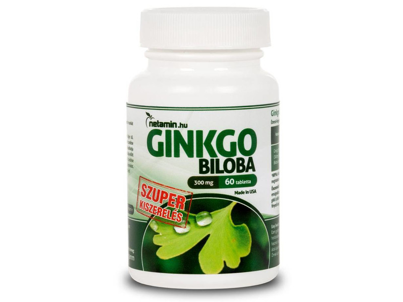 Netamin Ginkgo Biloba 300 mg – SZUPER kiszerelés 60 db