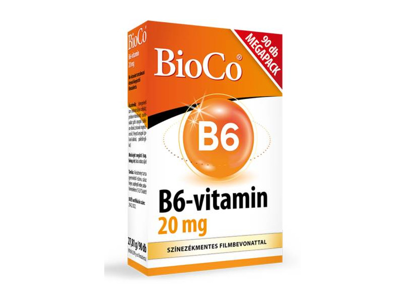 BioCo B6-vitamin 20 mg MEGAPACK 90db