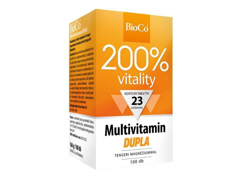 BioCo 100% Vegán Multivitamin Komplex, 30 db