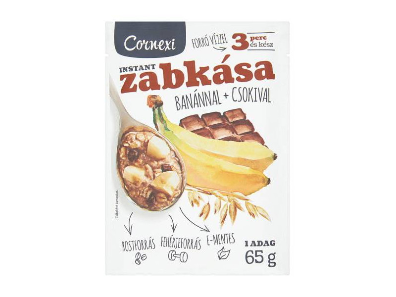 Cornexi banános-csokis zabkása 65g