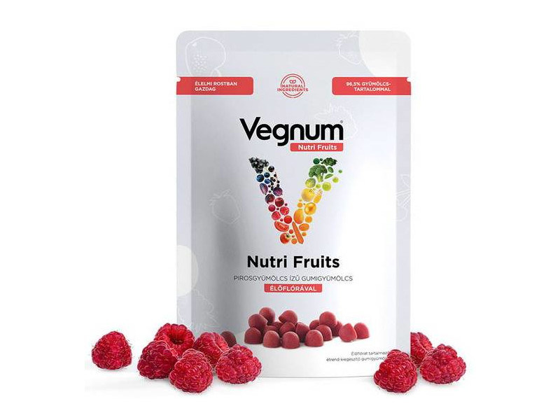 Vegnum Nutri Fruits Élőflóra gumigyümölcs 30 db