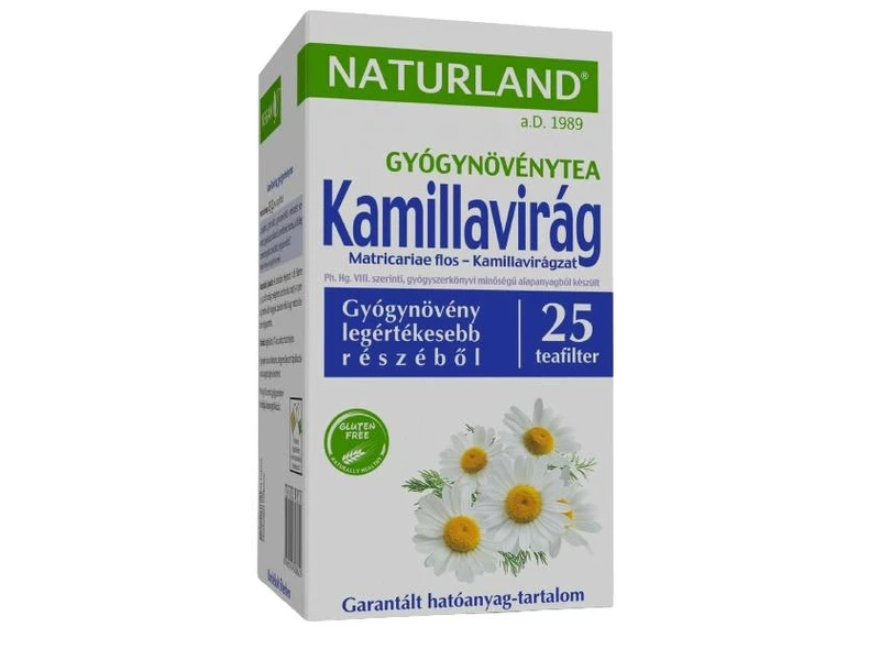 Naturland Kamillavirág tea filteres 25db x1g