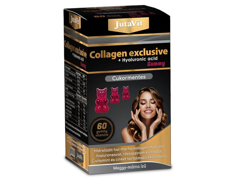 Jutavit Collagen Exclusive Gummy Vitamin Cukormentes 60 db