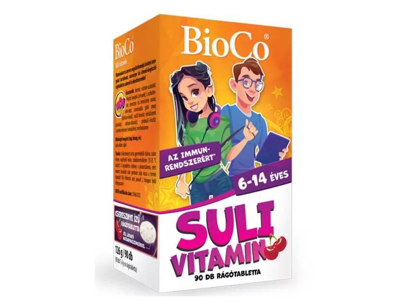 BioCo Suli-vitamin Cseresznyés rágótabletta 90db