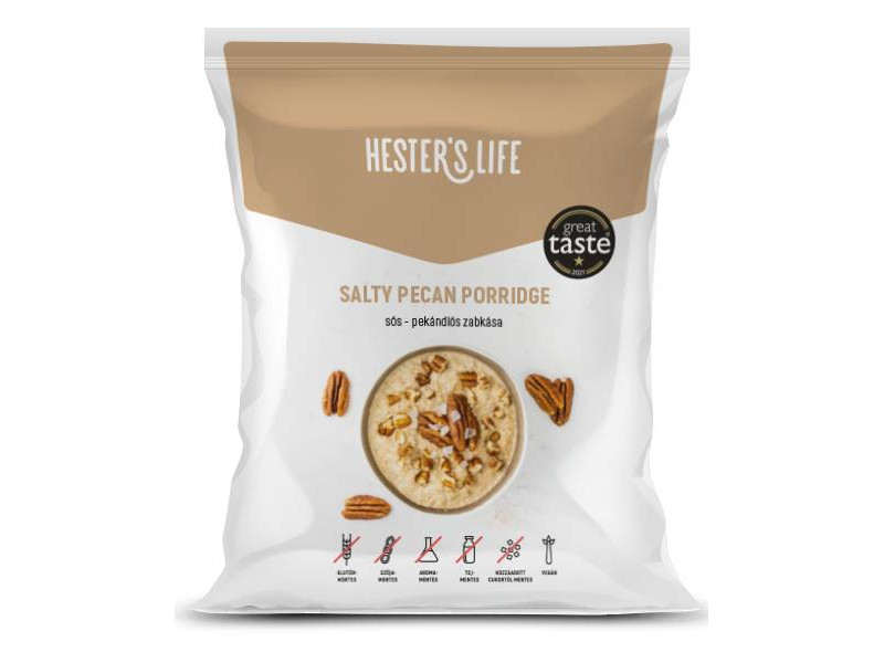 Hester's Life Salty Pecan Porridge - Sós-Pekándiós zabkása 50g