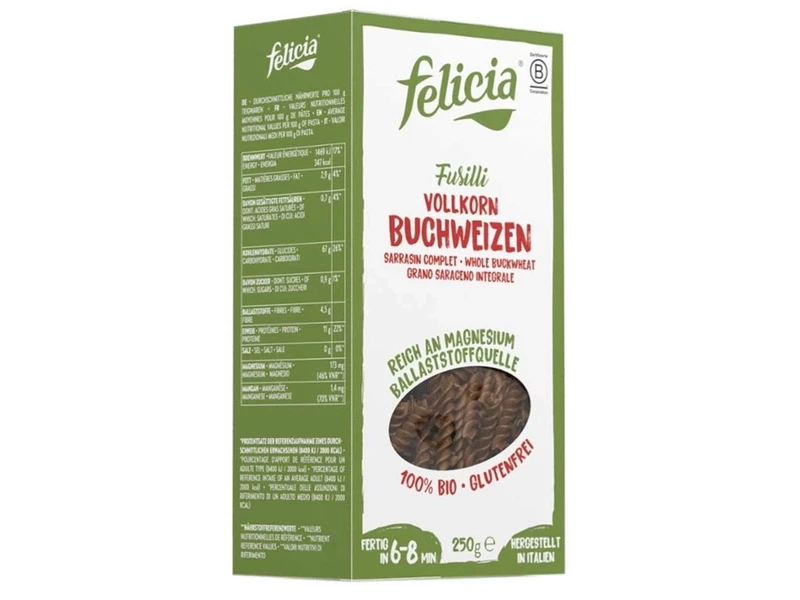 Felicia Bio hajdina fusilli gluténmentes 250 g