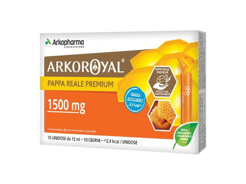 Arkoroyal Méhpempő 10 db cukormentes ampulla 1500 mg